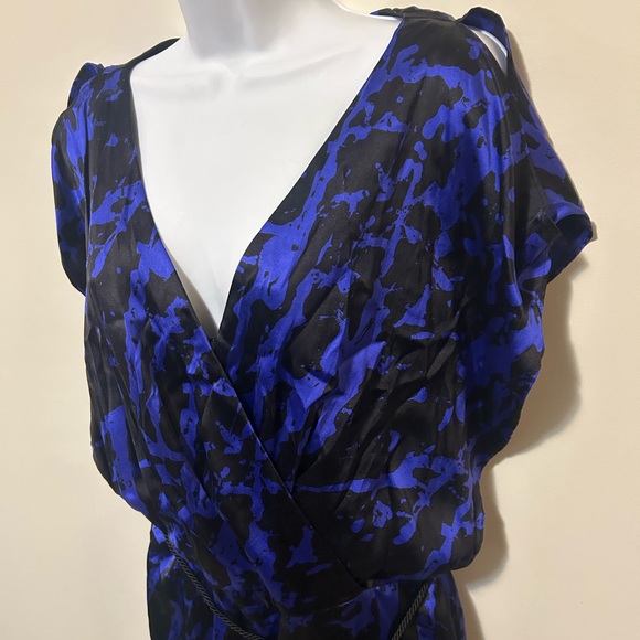 Le Chateau Elegant Blue and Black Women's Dress - Picture 4 of 7